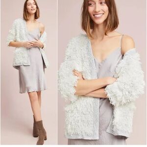 Women's Cream Fuzzy Sweater